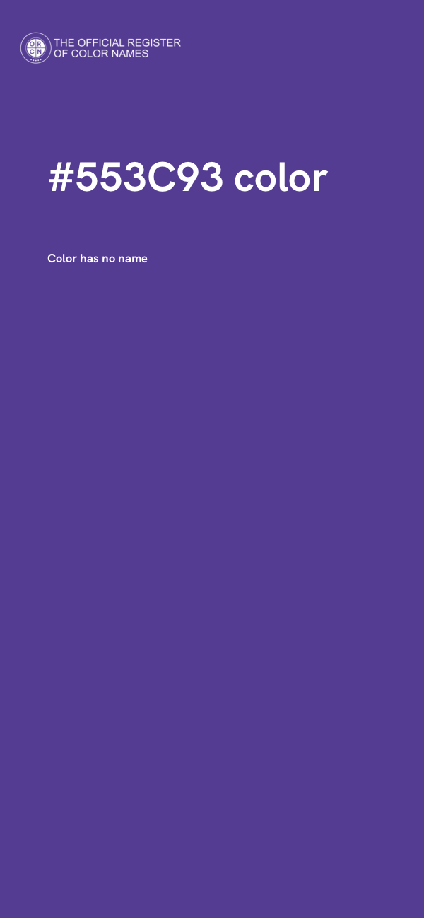 #553C93 color image