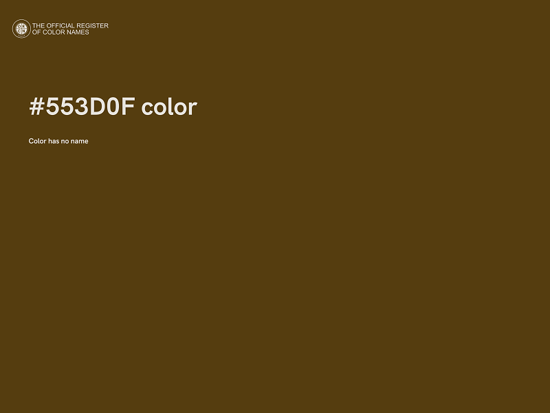 #553D0F color image