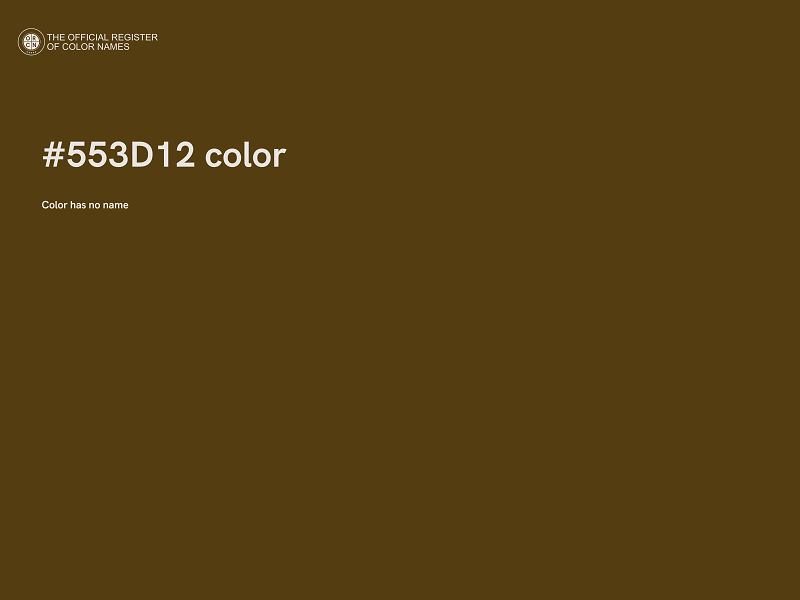 #553D12 color image