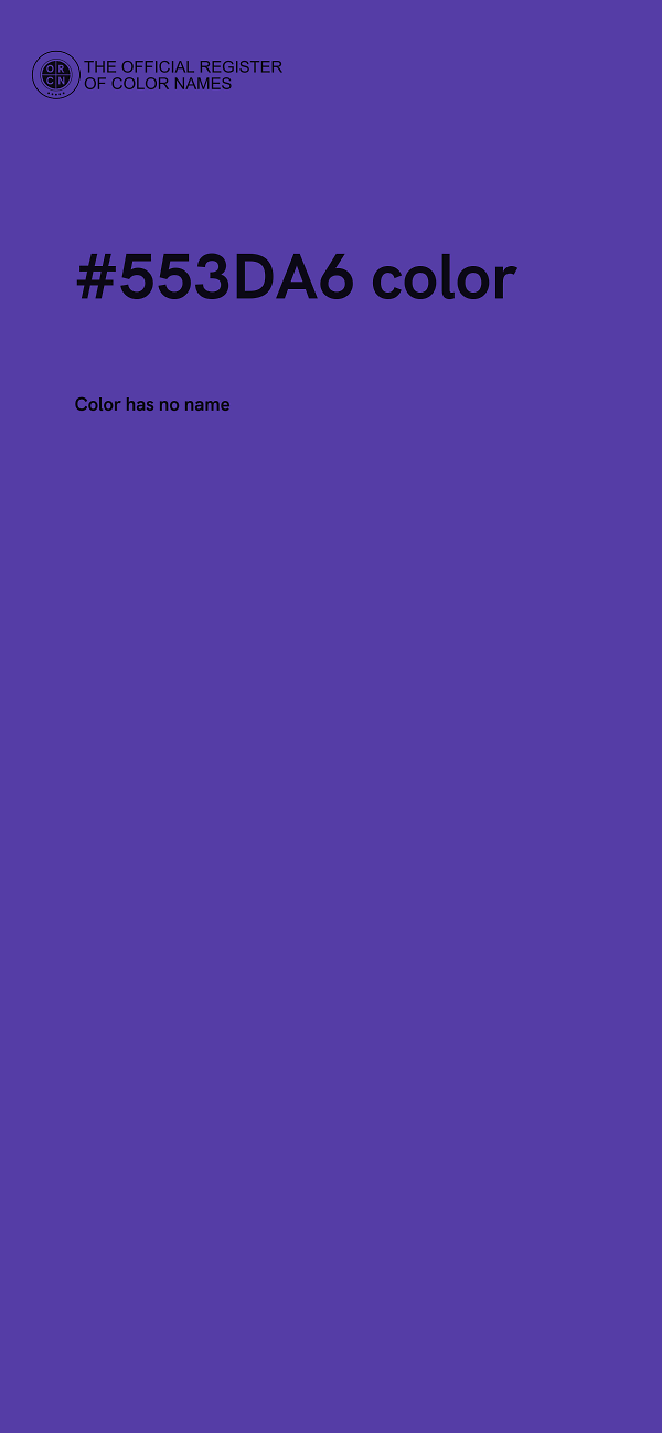 #553DA6 color image