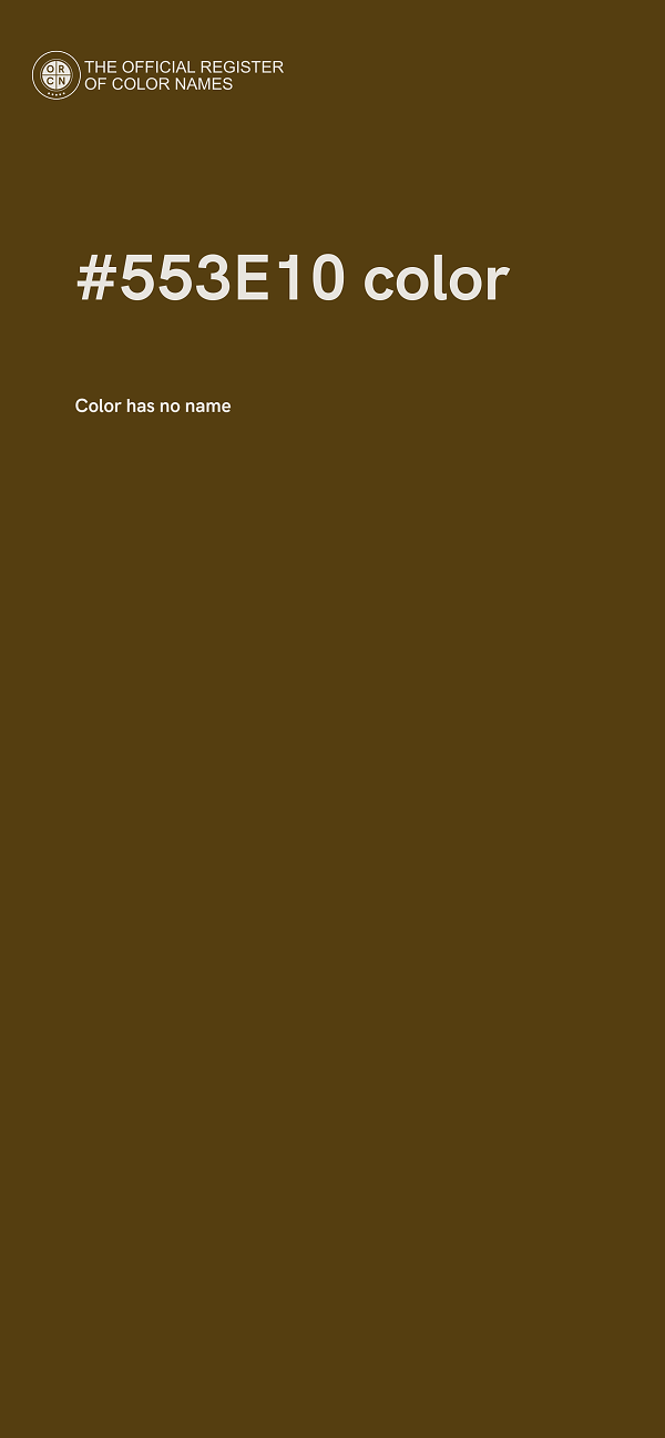 #553E10 color image