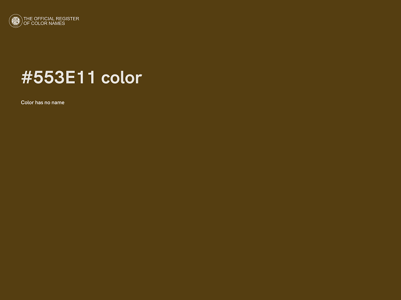 #553E11 color image