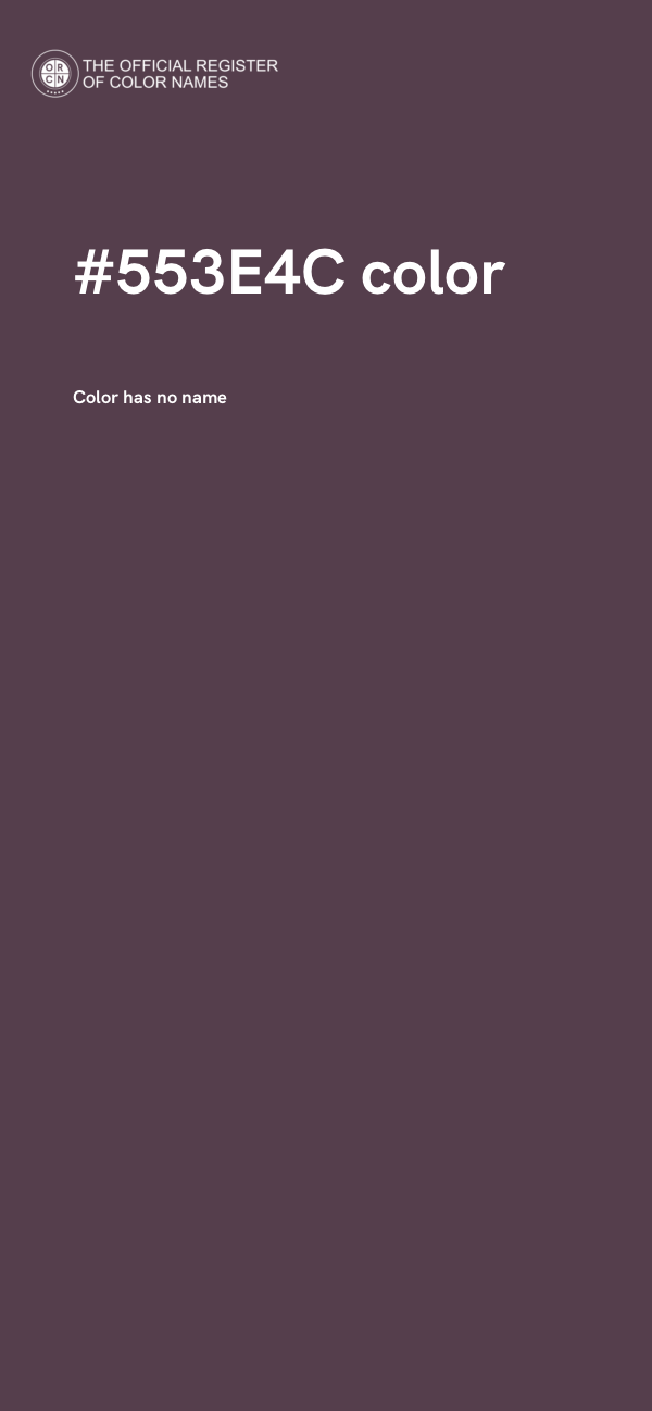 #553E4C color image