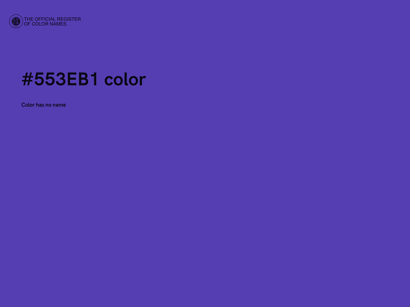 #553EB1 color image