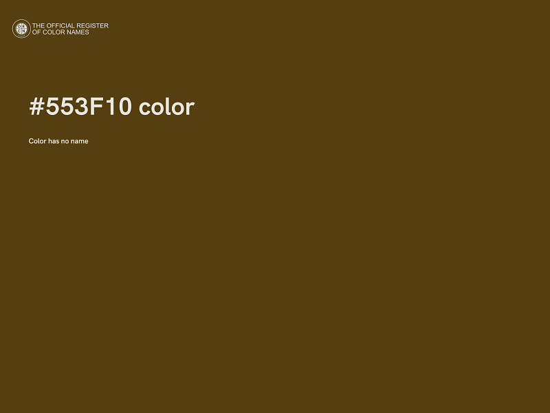 #553F10 color image