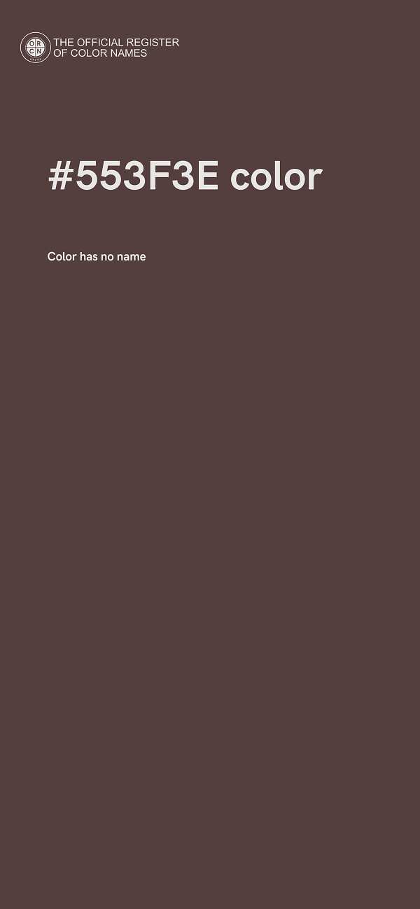 #553F3E color image