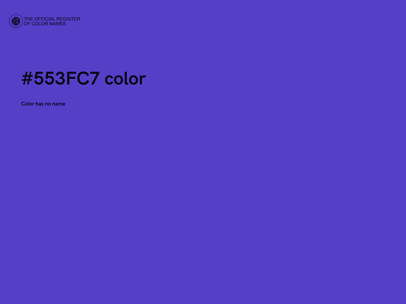 #553FC7 color image