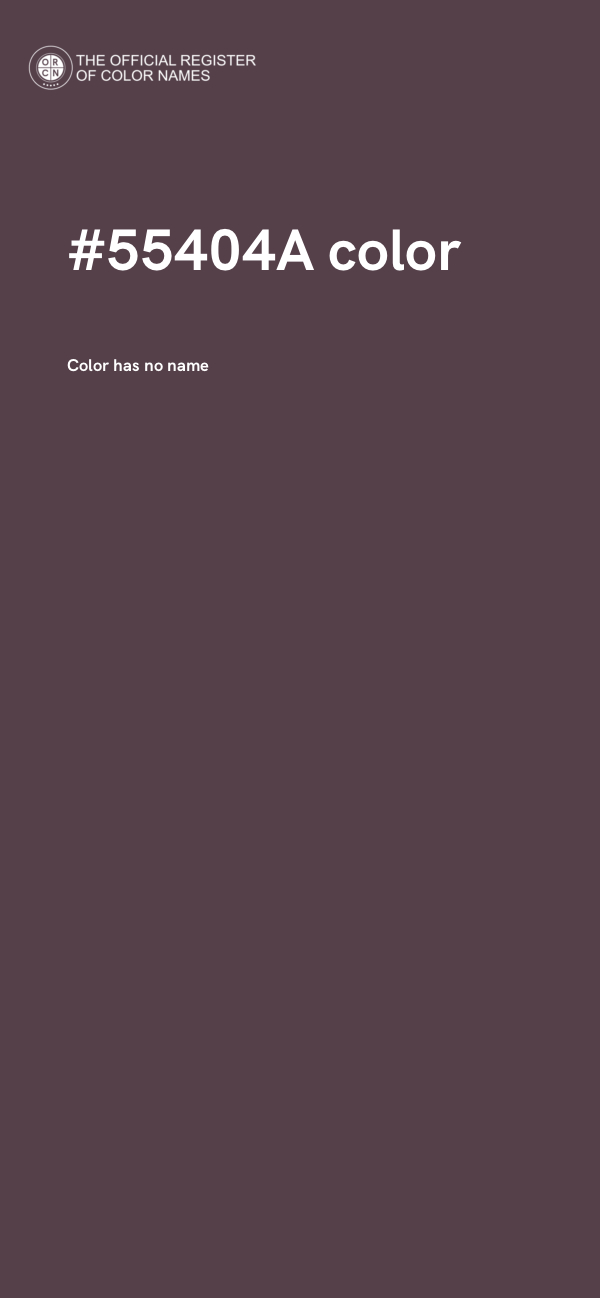 #55404A color image