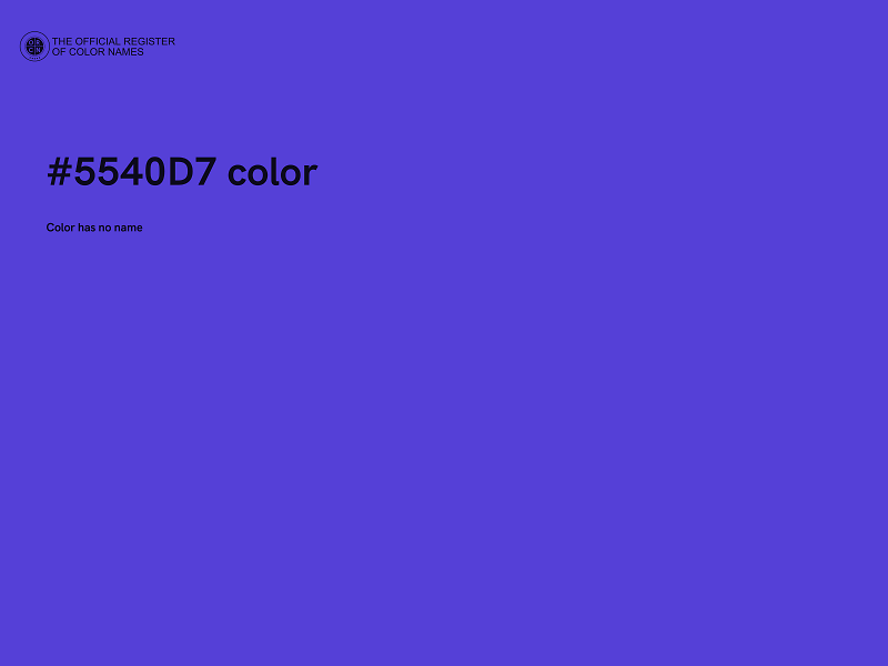 #5540D7 color image