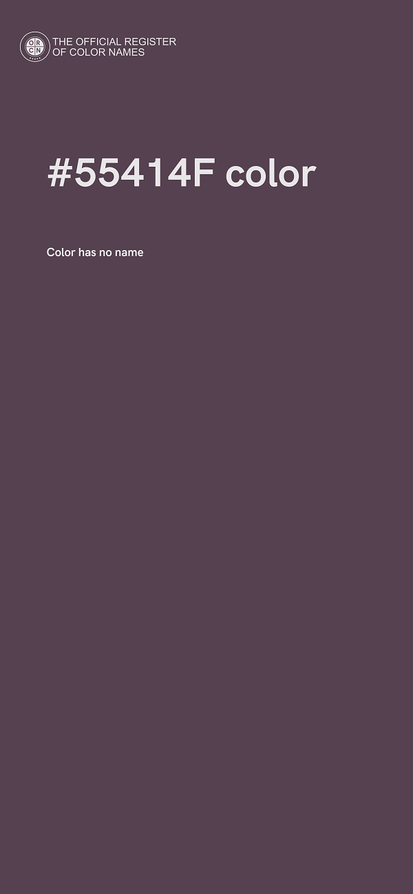 #55414F color image