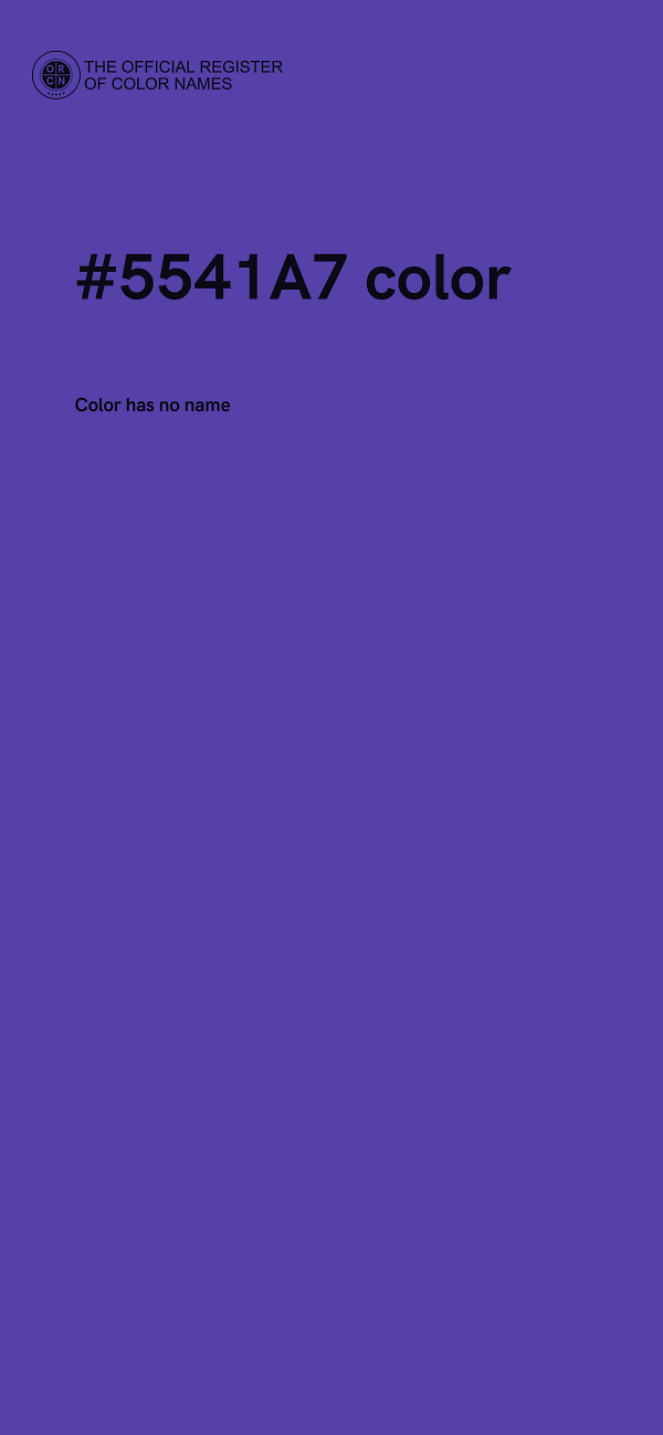 #5541A7 color image