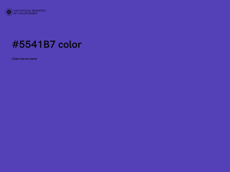 #5541B7 color image