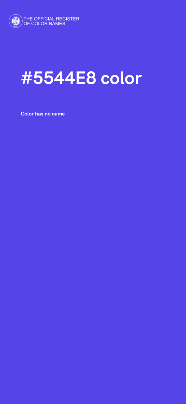 #5544E8 color image