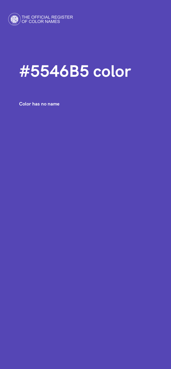 #5546B5 color image