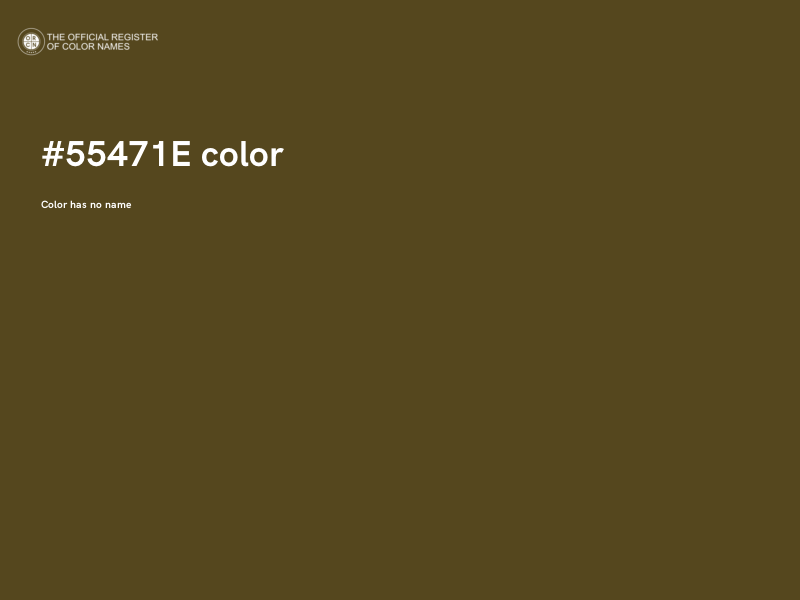 #55471E color image