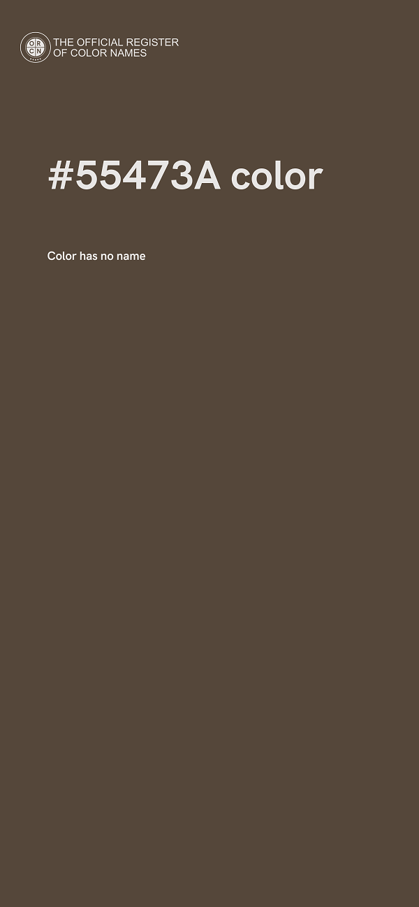 #55473A color image