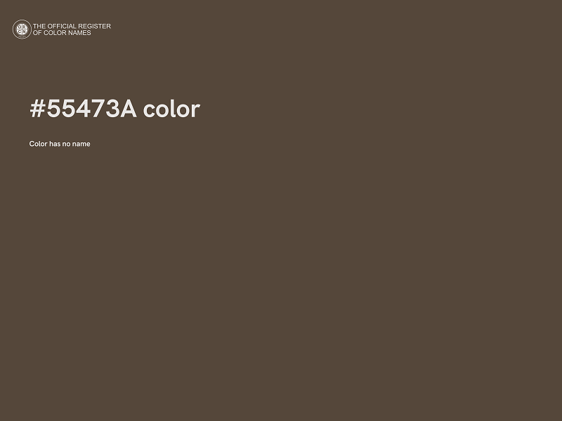 #55473A color image