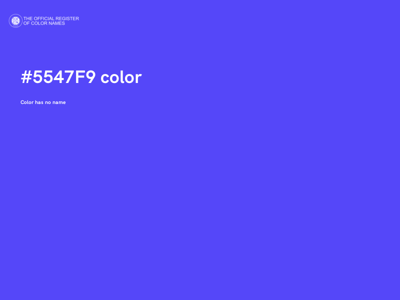 #5547F9 color image