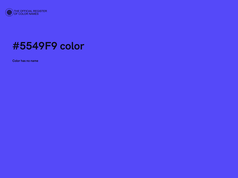 #5549F9 color image