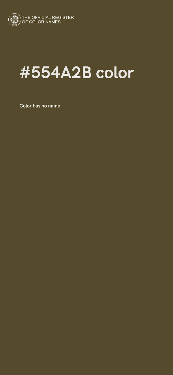#554A2B color image