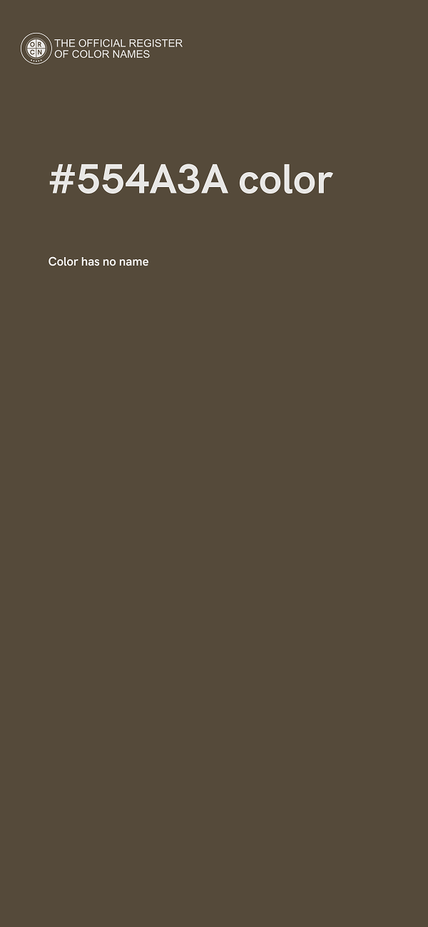 #554A3A color image