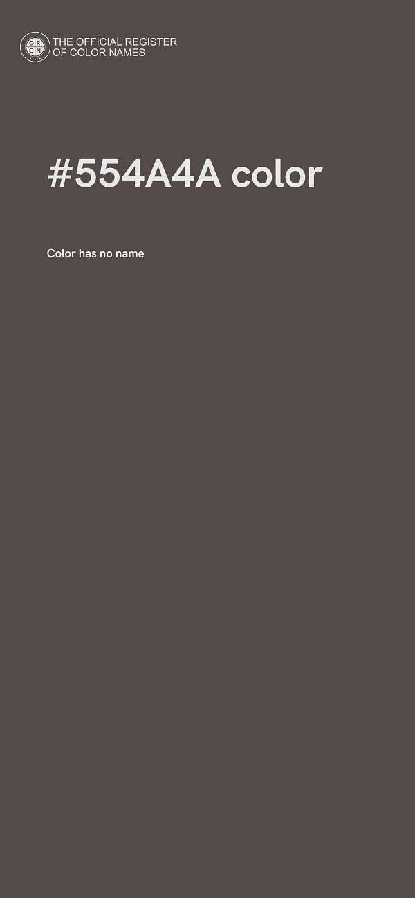 #554A4A color image