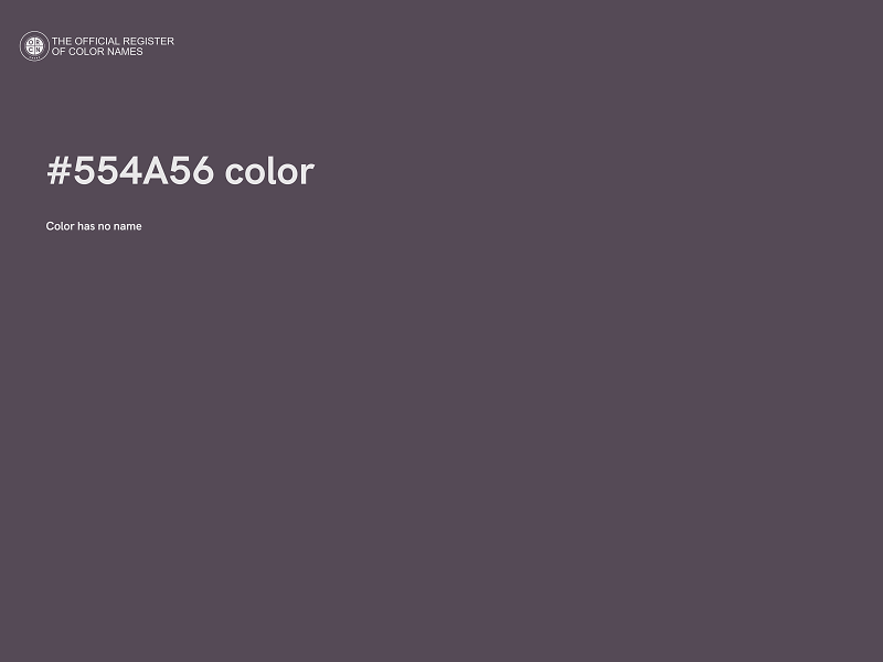 #554A56 color image