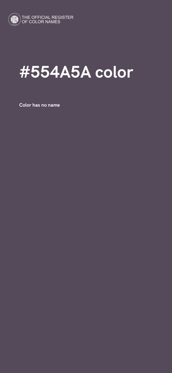 #554A5A color image