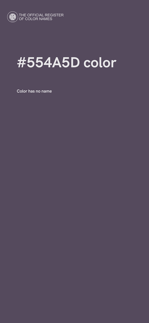 #554A5D color image