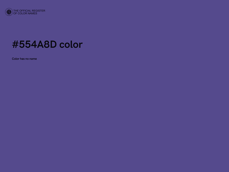 #554A8D color image