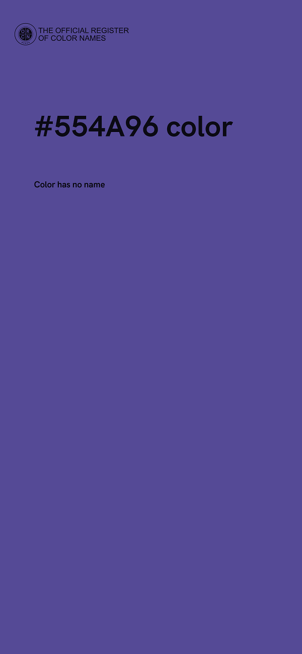 #554A96 color image