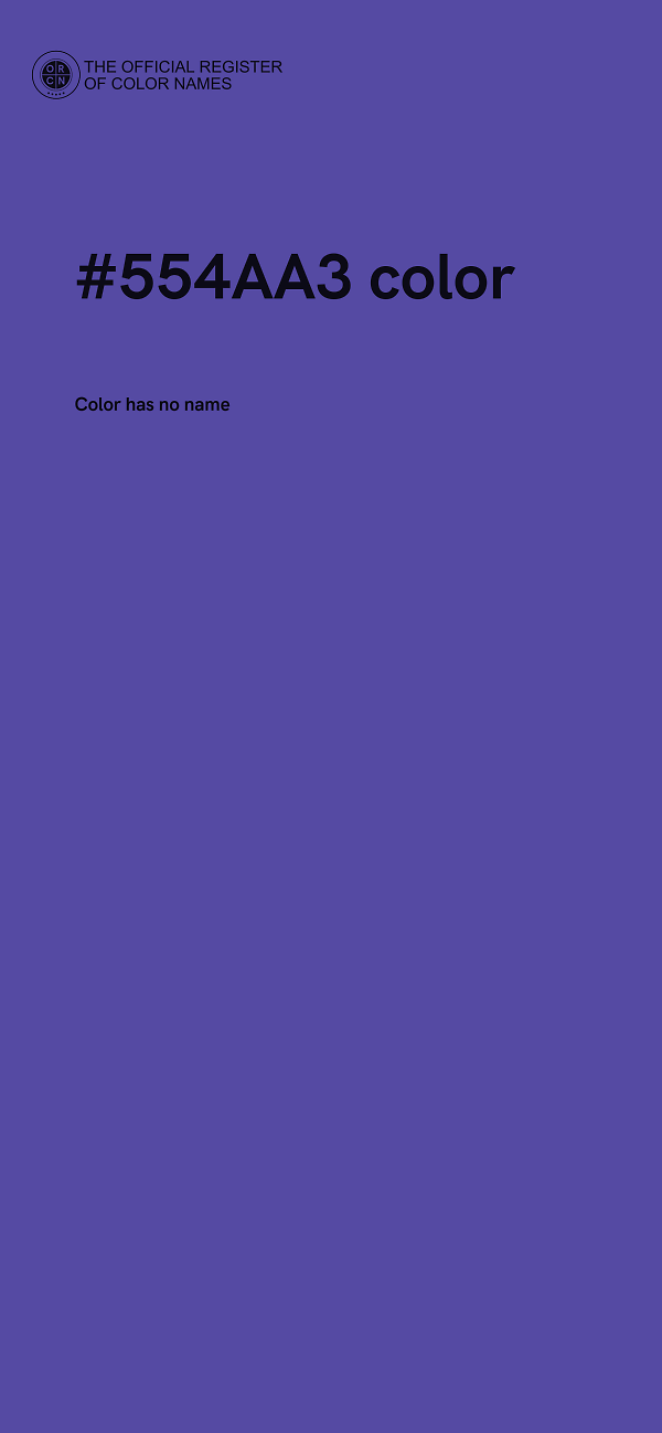 #554AA3 color image