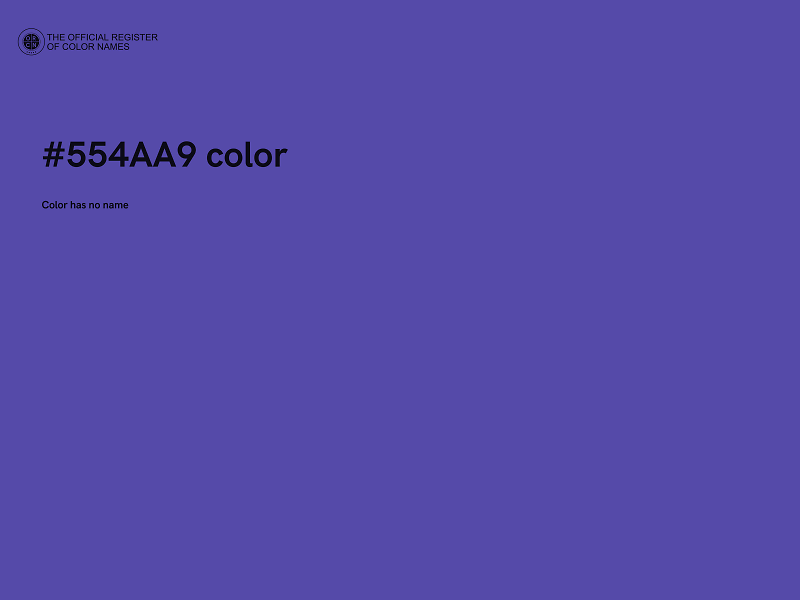 #554AA9 color image