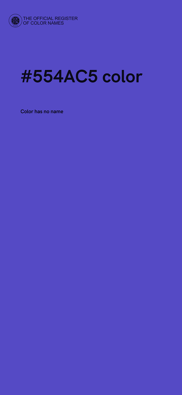 #554AC5 color image