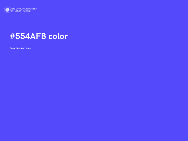 #554AFB color image