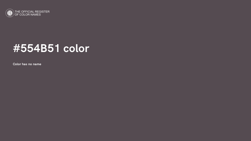 #554B51 color image