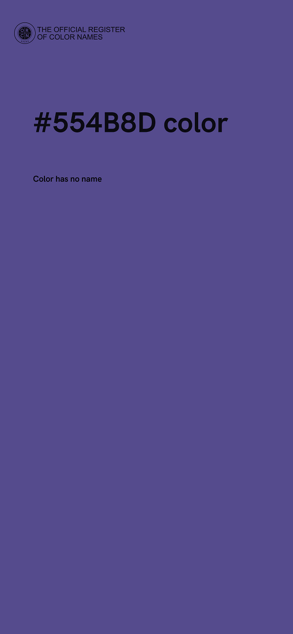 #554B8D color image