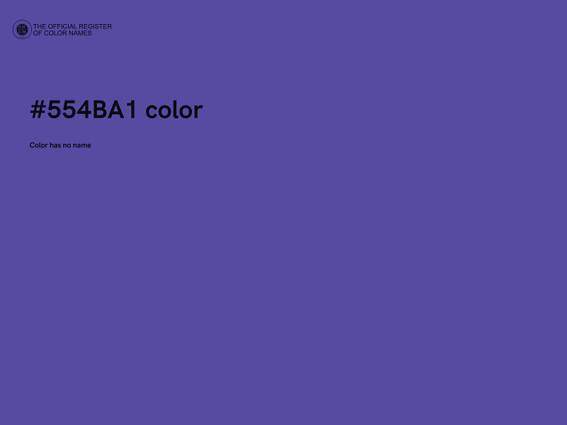 #554BA1 color image