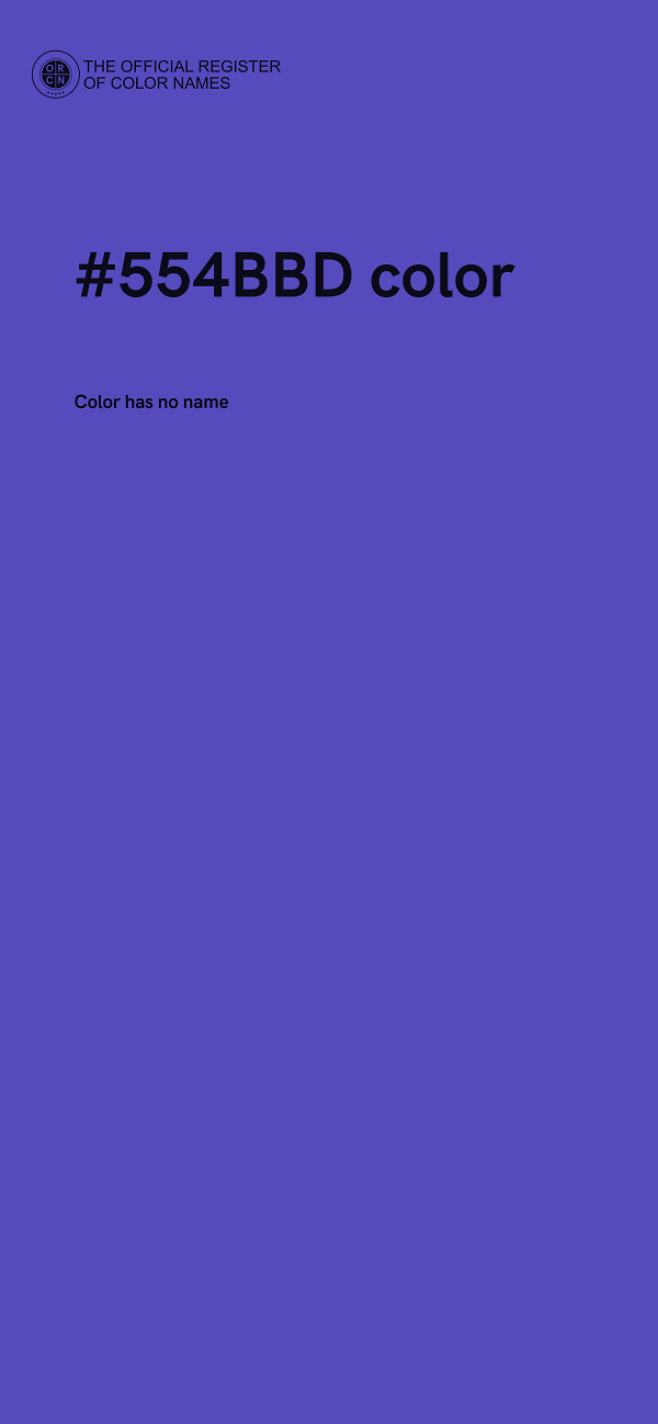 #554BBD color image