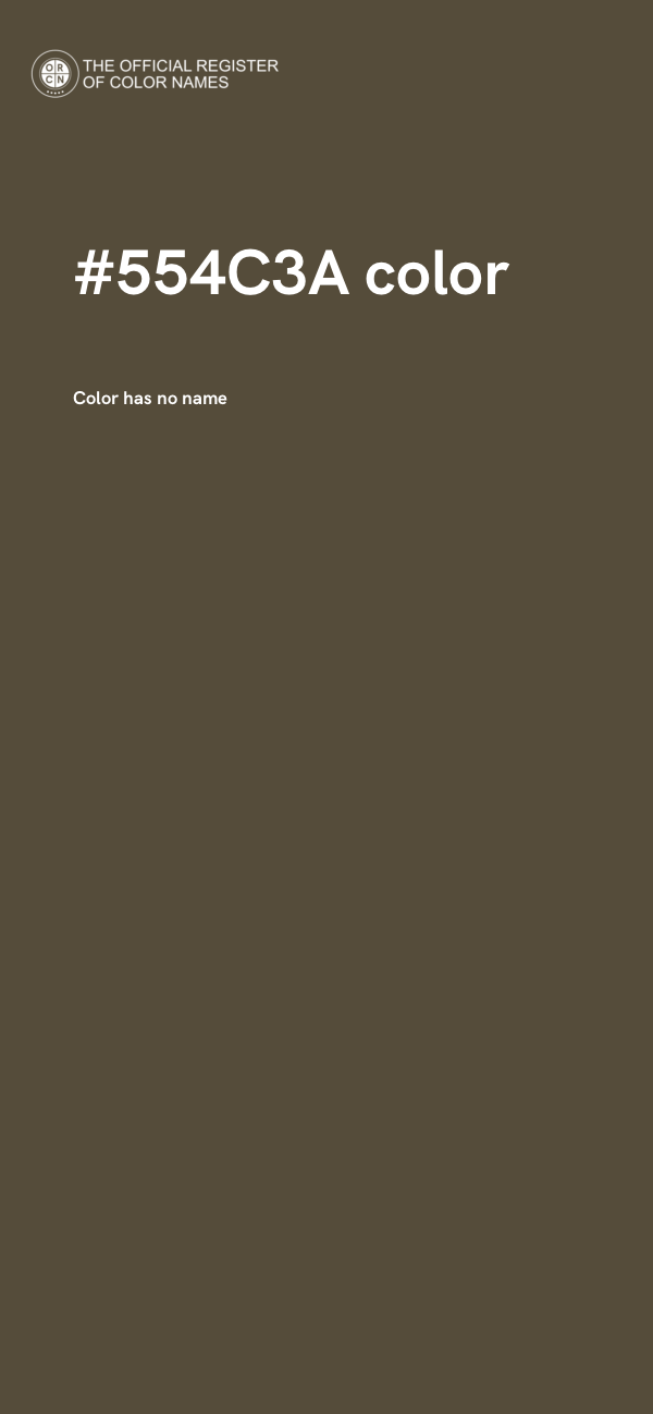 #554C3A color image