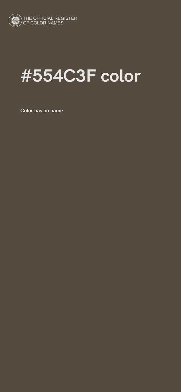 #554C3F color image