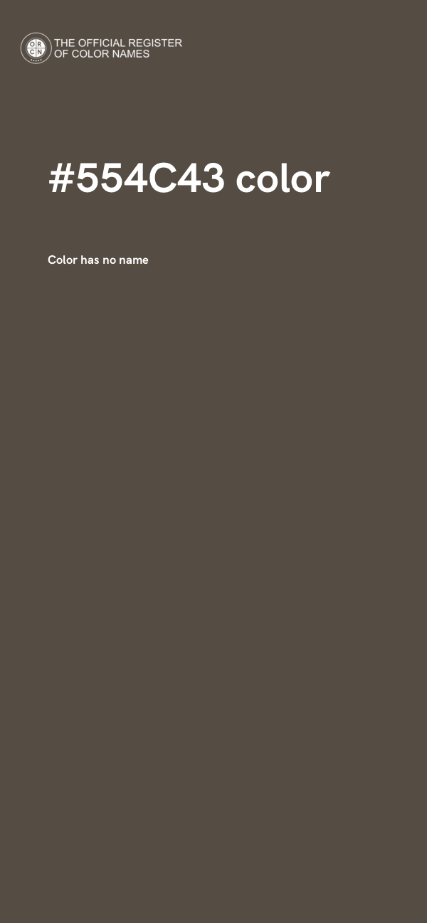 #554C43 color image