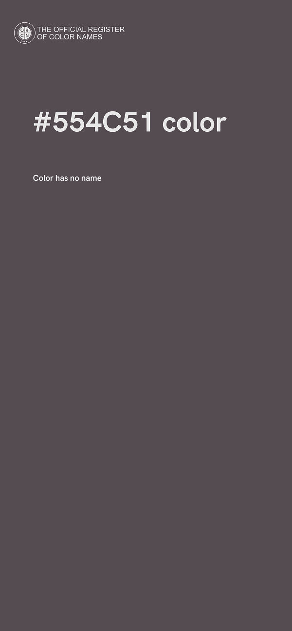 #554C51 color image