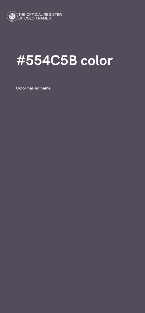 #554C5B color image