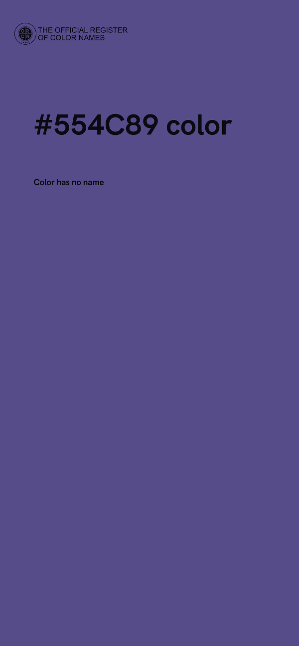 #554C89 color image
