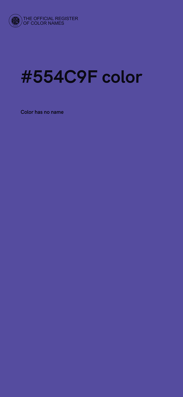 #554C9F color image