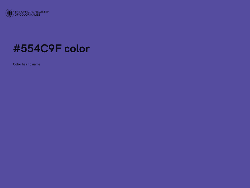 #554C9F color image