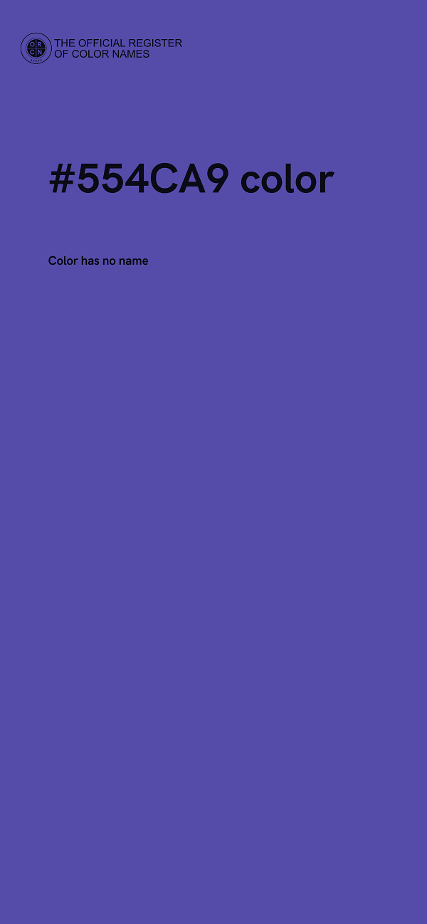 #554CA9 color image