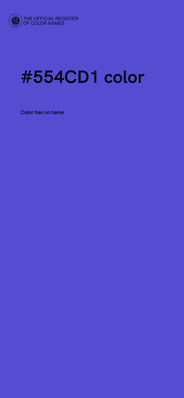 #554CD1 color image