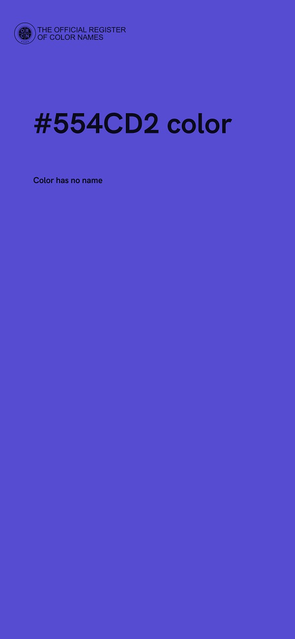 #554CD2 color image